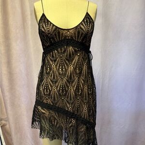 For Love And Lemons Nude and Black Dress